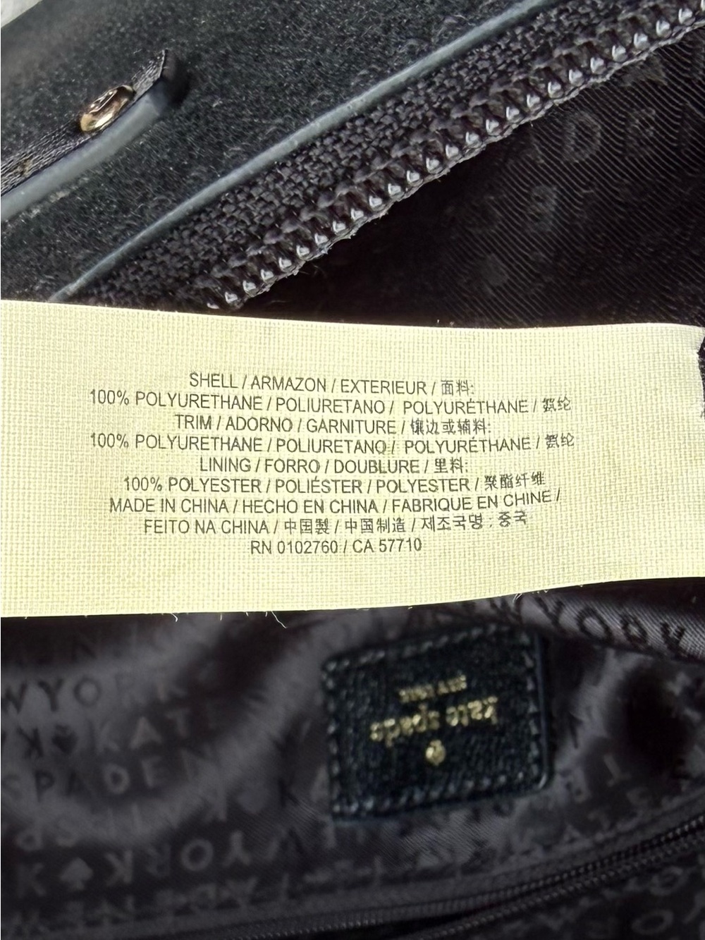 Kate Spade Haven Lane Hani Black Glitter Tote Bag - Picture 11 of 16